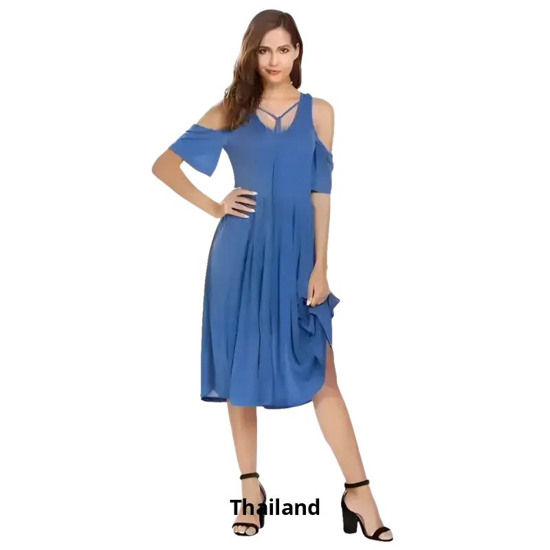 Sparkly navy blue sequined mini dress with spaghetti straps from 501 501 Denim Fashion Cap