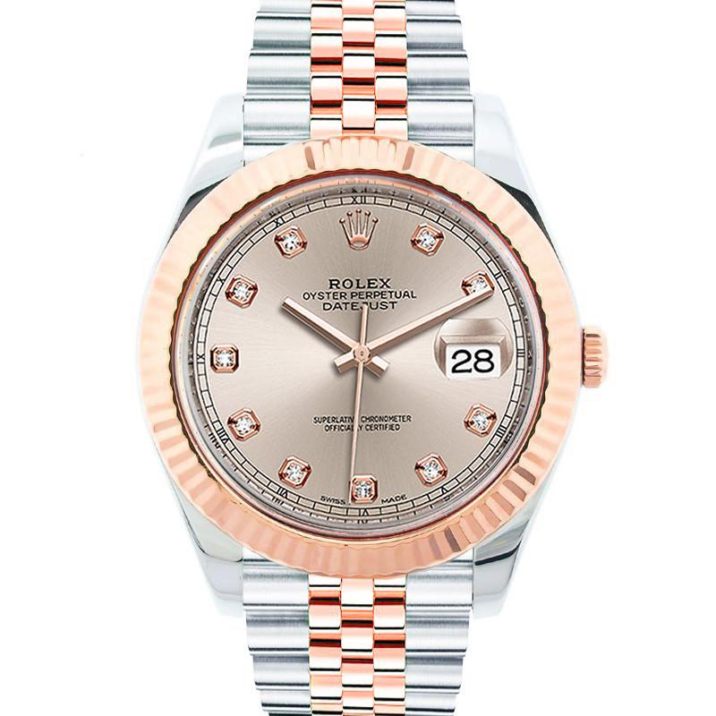 Rolex Datejust 36mm two-tone watch with diamond dial and bracelet in Rolex Watch Collection