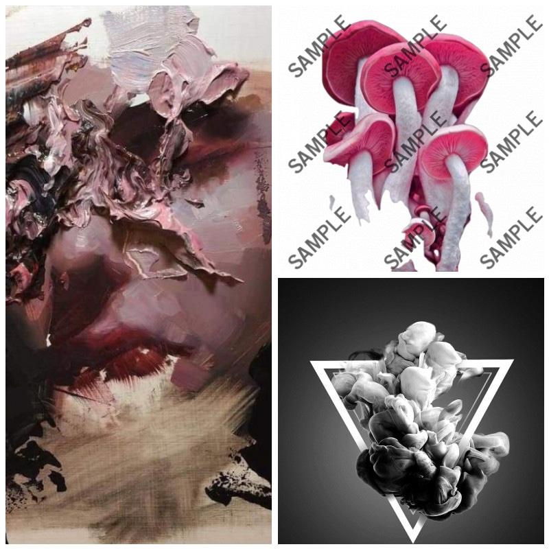 Pink and white abstract geometric sculpture from Thailand Art Project Röcke