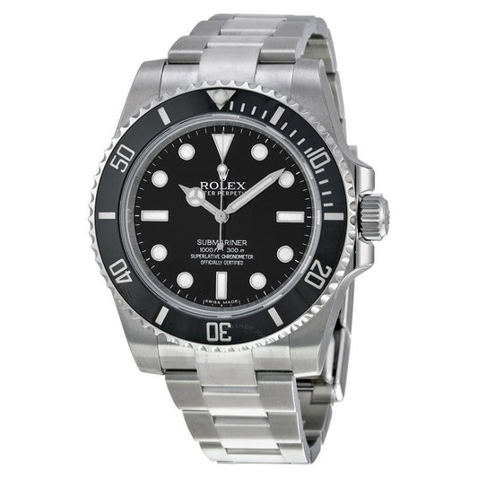 Rolex Submariner stainless steel watch with black dial and bezel in Rolex Watch Collection