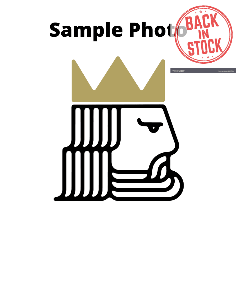 Stylized king head with crown on Skulls and Roses Men’s High Tops shoe design