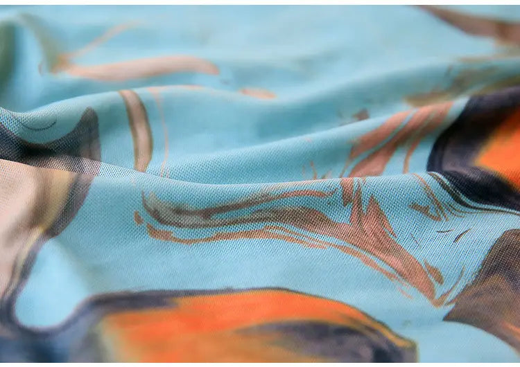 Cachecol azul com padrão de pássaro laranja e preto, material leve para Óculos de Sol sem armação rosa camping2024.de