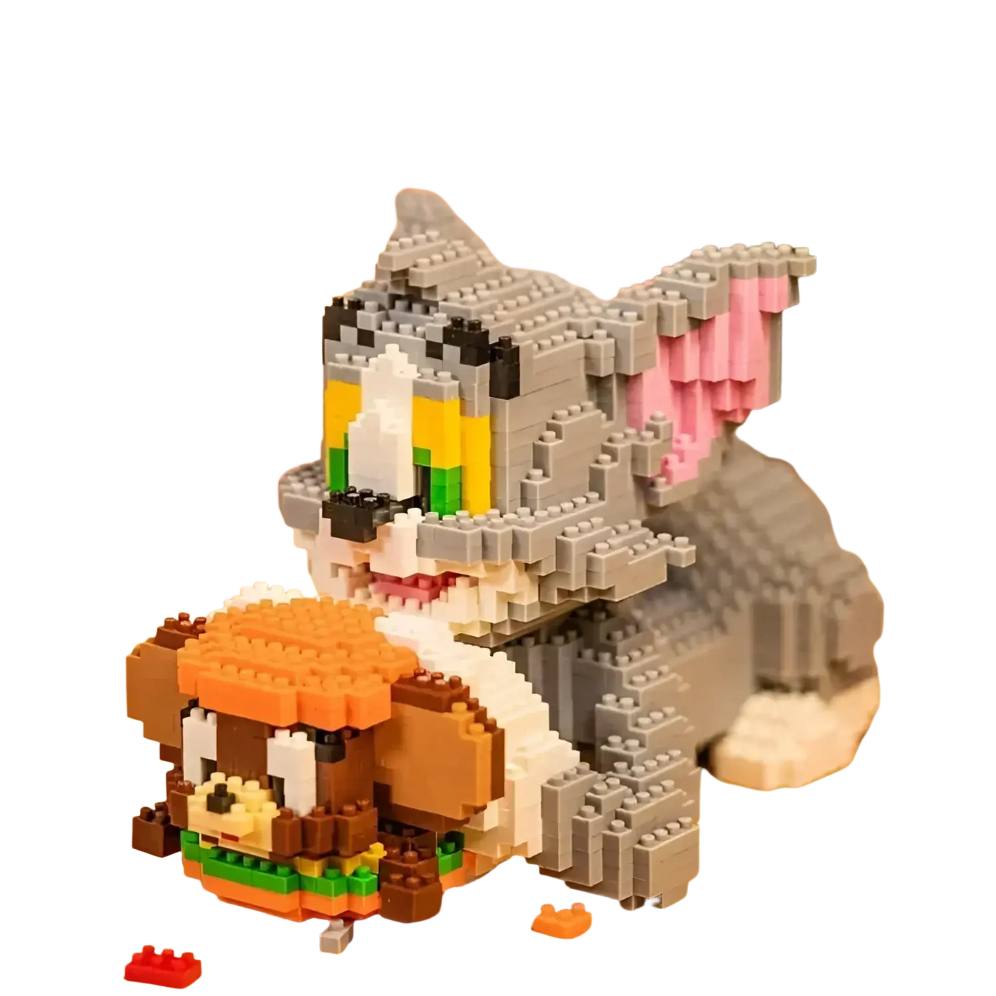 Lego tom and jerry set featuring a winged cat holding a sandwich titled 501 501 denim fashion cap buyathome24