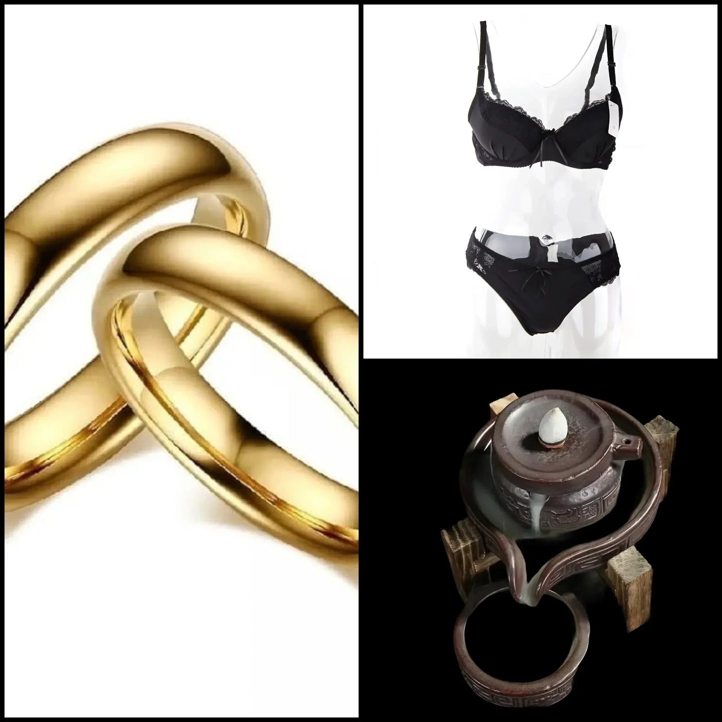 Gold wedding bands with smooth polished finish featured in 501 501 denim fashion cap product by buyathome24