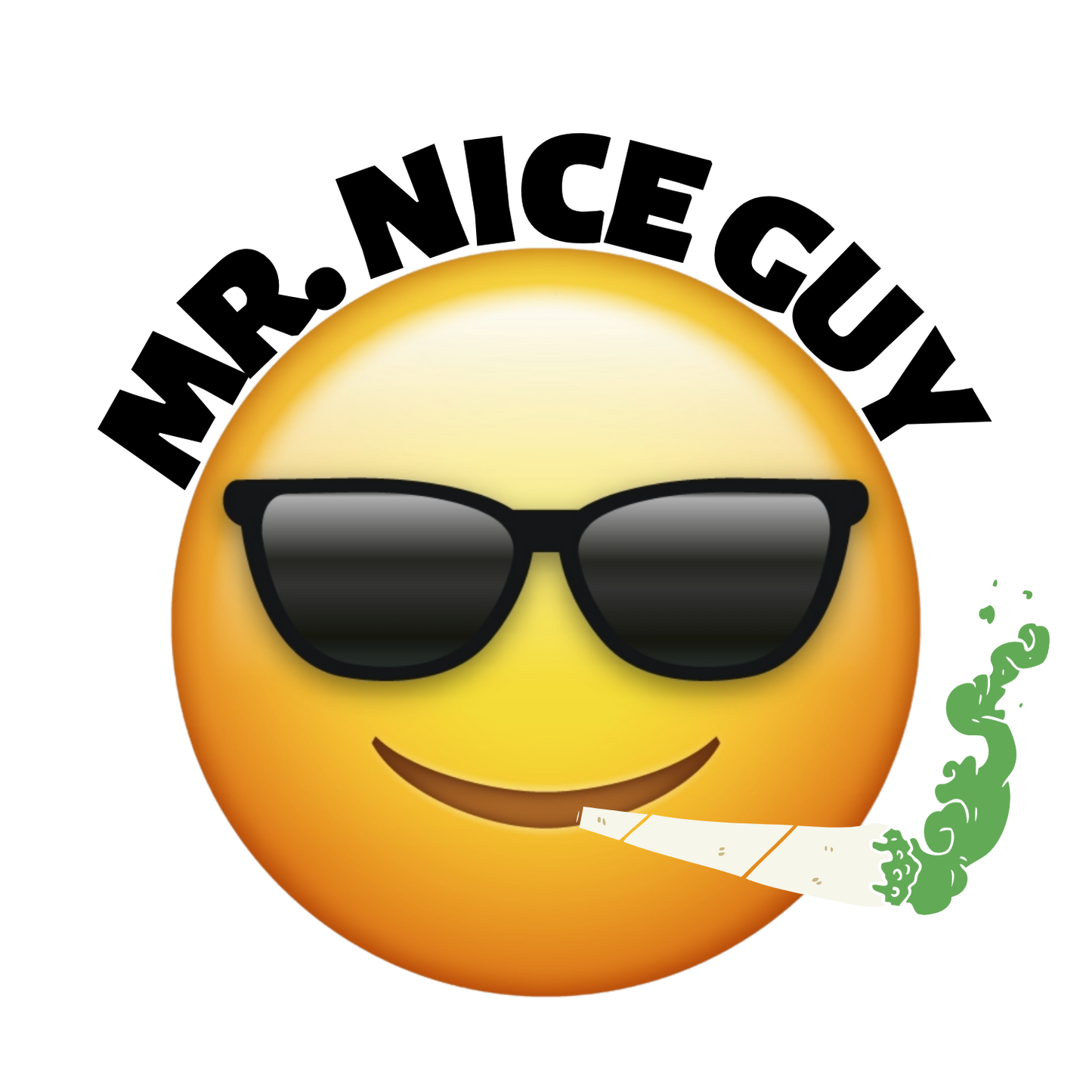 Smiley with sunglasses and cigarette on Men’s Neeeeew Product packaging