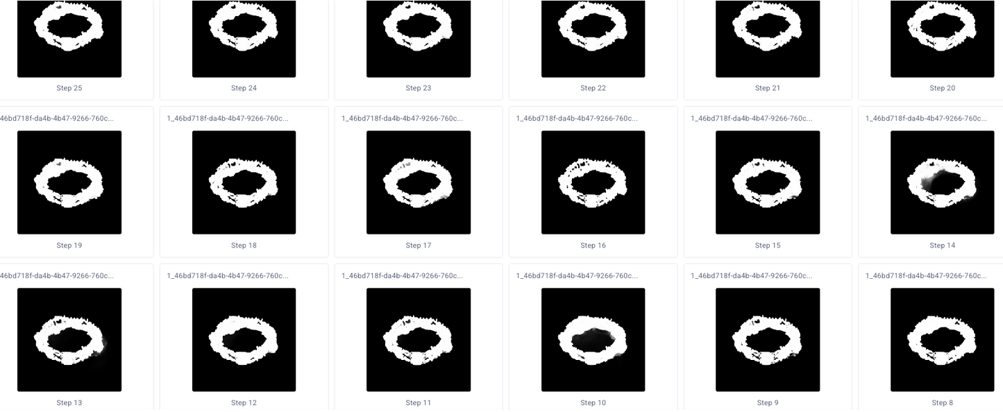 White circular ring with black edges and metallic finish on Skulls and Roses Men’s High Tops