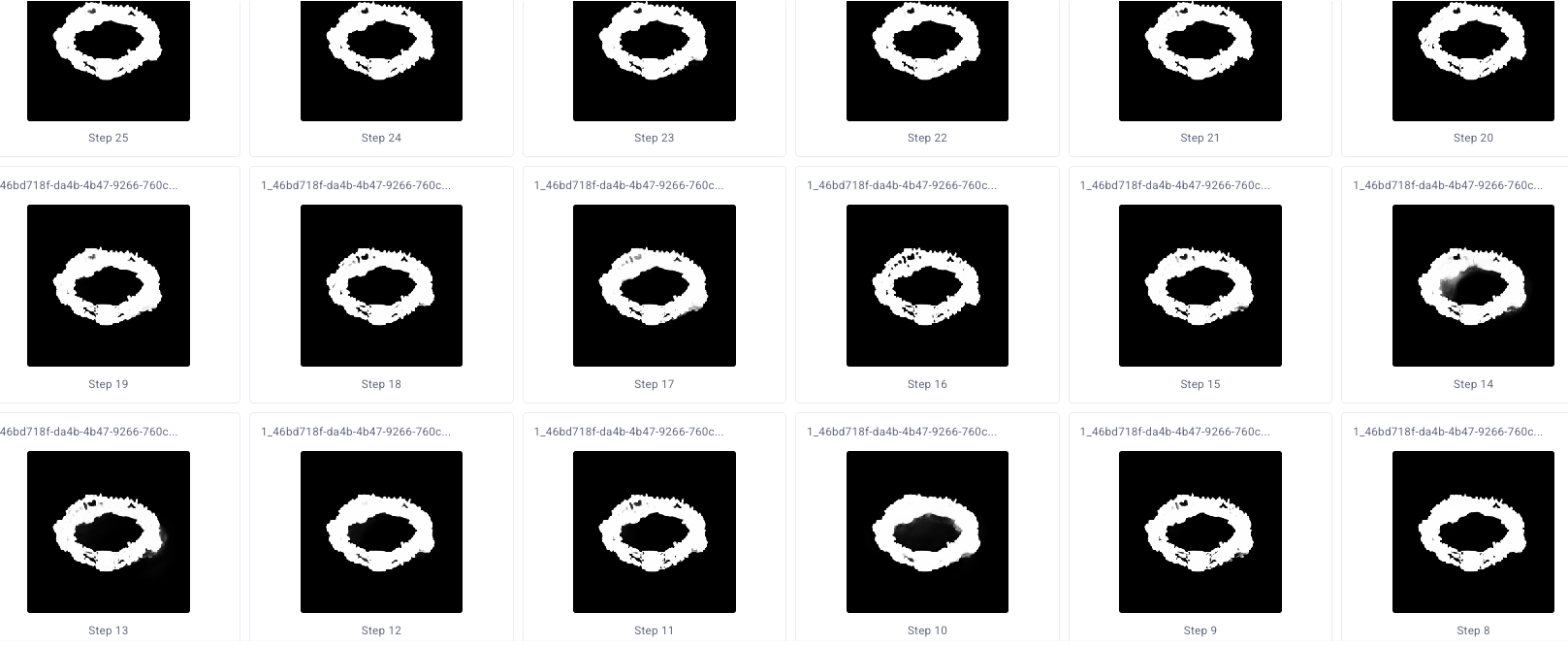 White circular ring with black edges and metallic finish on Skulls and Roses Men’s High Tops