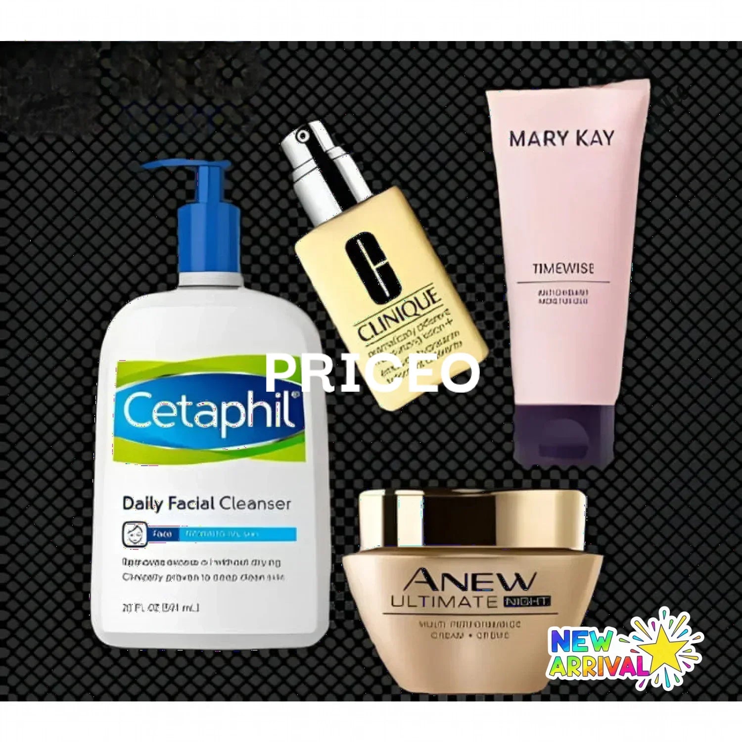 A cetaphil daily facial cleanser bottle with pump and white blue label on a background credit test2 surface