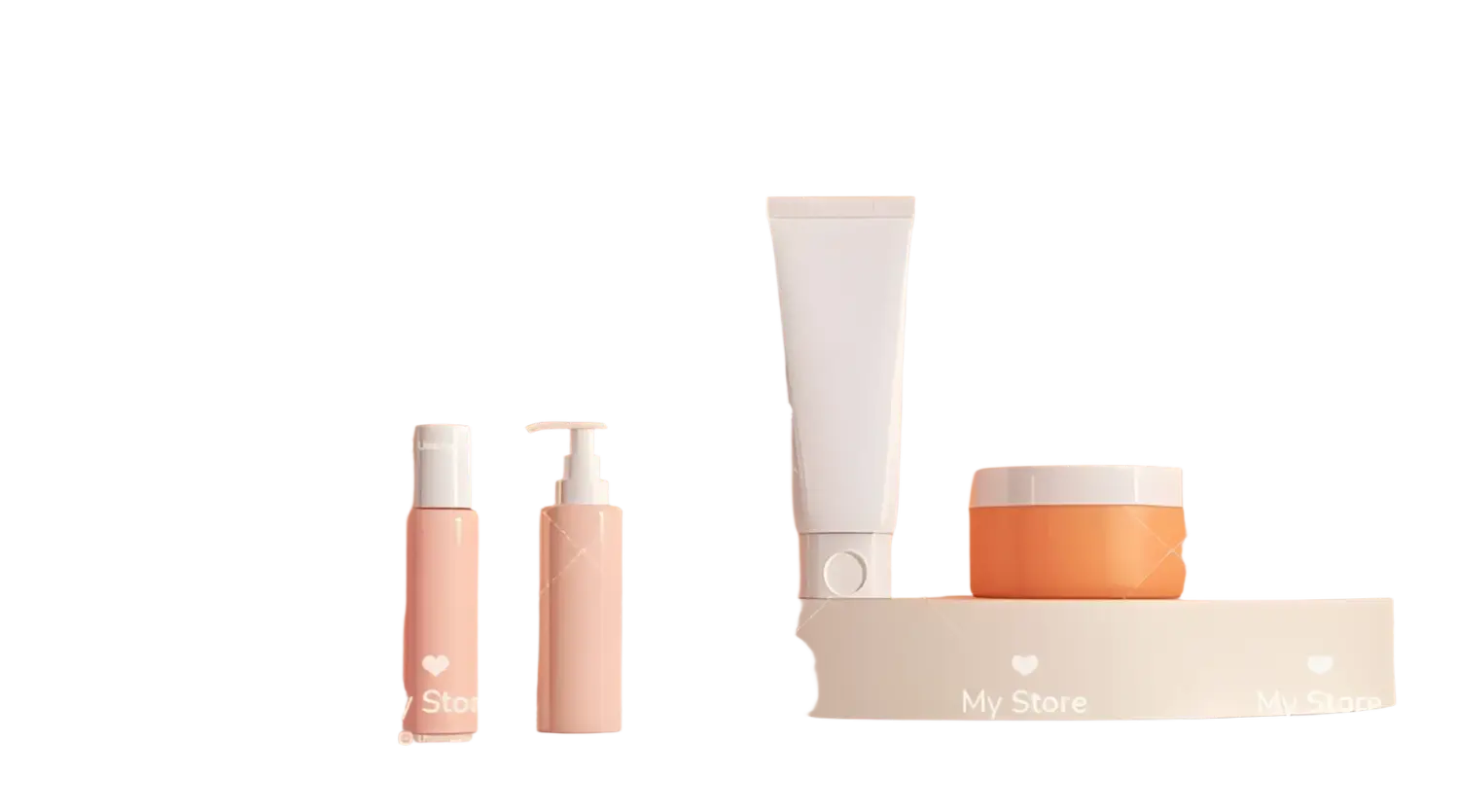 White cylindrical tube with pump dispenser and matte finish for easy use in sports and fitness smart gadgets routines