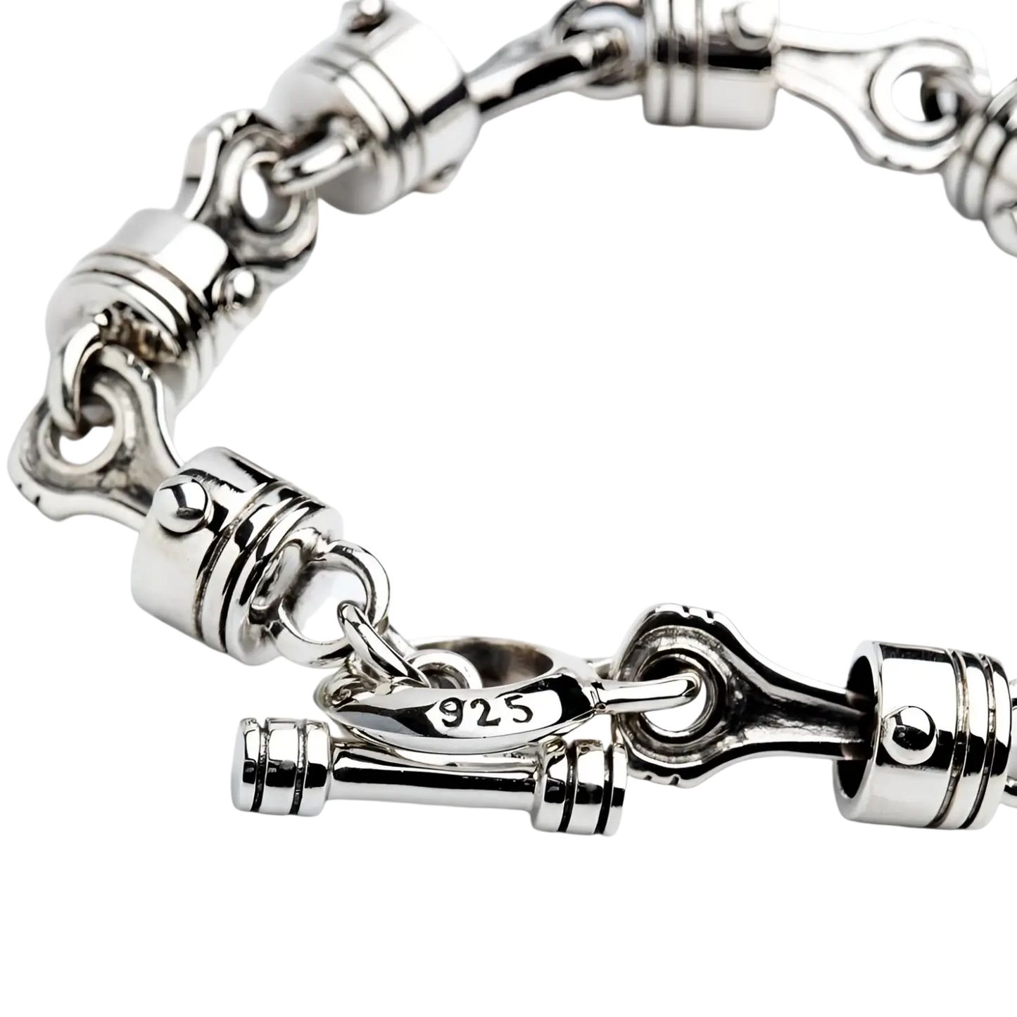 925 silver dumbbell charm bracelet for sale and purchase in New Product long title 55