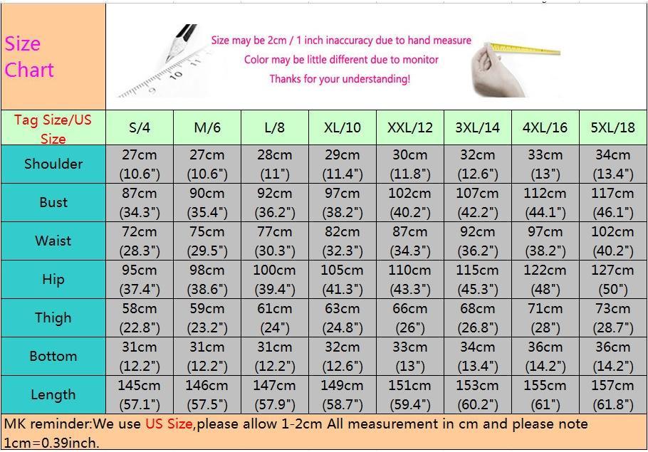 Women’s clothing size chart with shoulder strap, bust, and waist measurements for Swap Photos to Test
