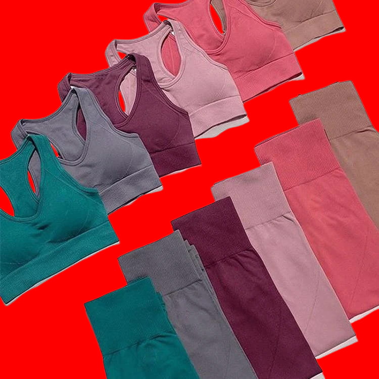 Vibrant sportswear set with breathable fabric and a comfortable fit from Test BG Photos