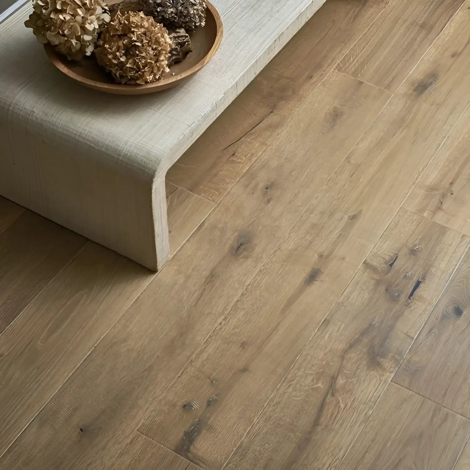 Upscale test tiles flooring with light brown hardwood and natural wood grain perfect for sports and fitness spaces